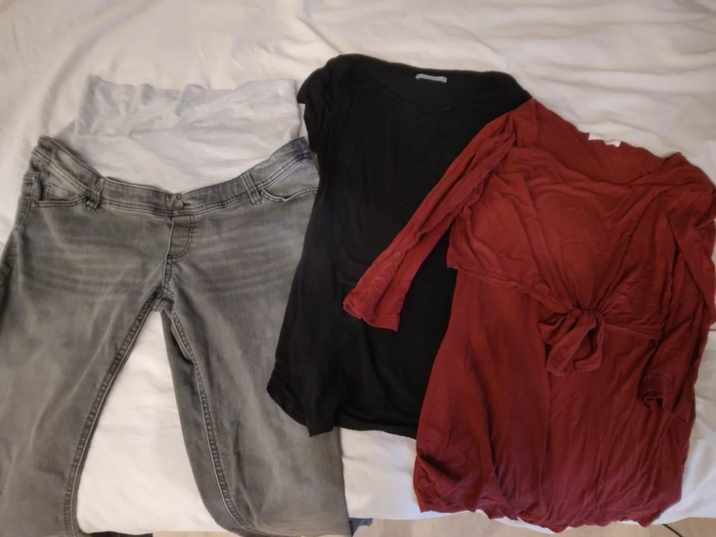 Positiekleding, Kleding | Dames, Positiekleding, Zo goed als nieuw, Prenatal, Grijs, Broek of Spijkerbroek