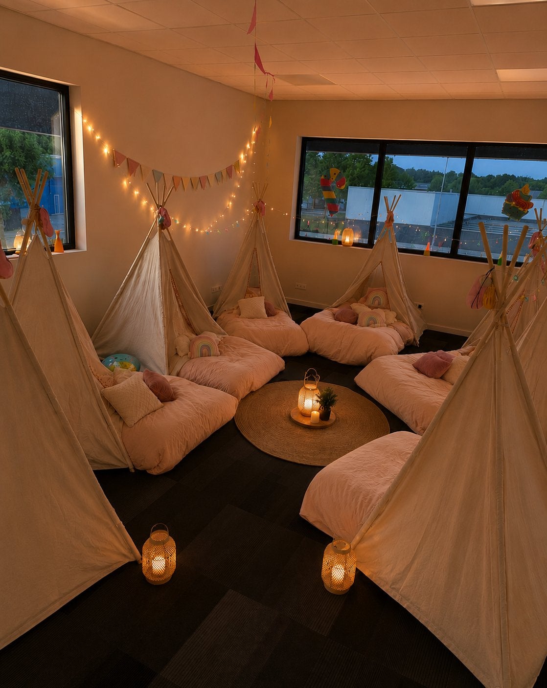 Tipi tentjes slaapfeestje, Ophalen of Verzenden, Nieuw