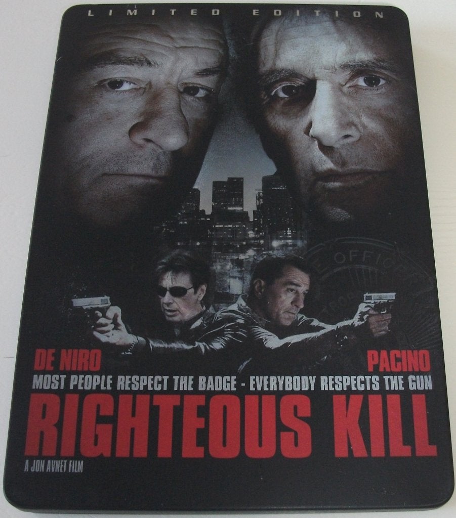 Dvd *** RIGHTEOUS KILL *** Limited Edition Steelbook, Vanaf 12 jaar, Ophalen of Verzenden, Zo goed als nieuw, Maffia en Misdaad