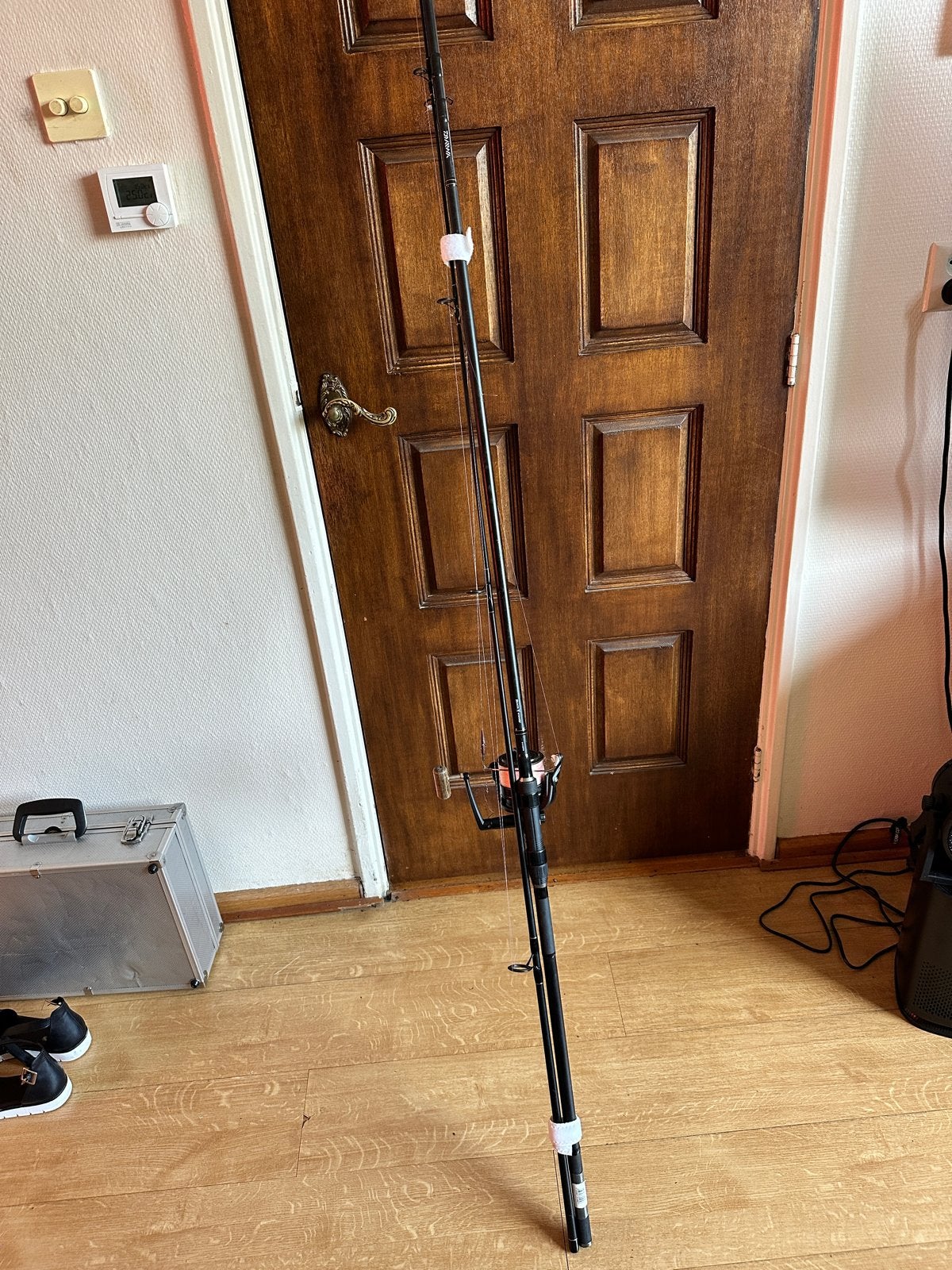 Black Widow Werphengel met Okuma Custom Molen, Watersport en Boten, Hengelsport | Algemeen, Gebruikt, Complete hengel, Ophalen