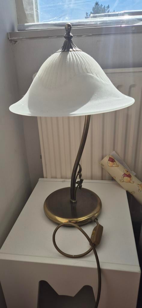 Vintage tafellamp en plafondlamp, Ophalen, Zo goed als nieuw