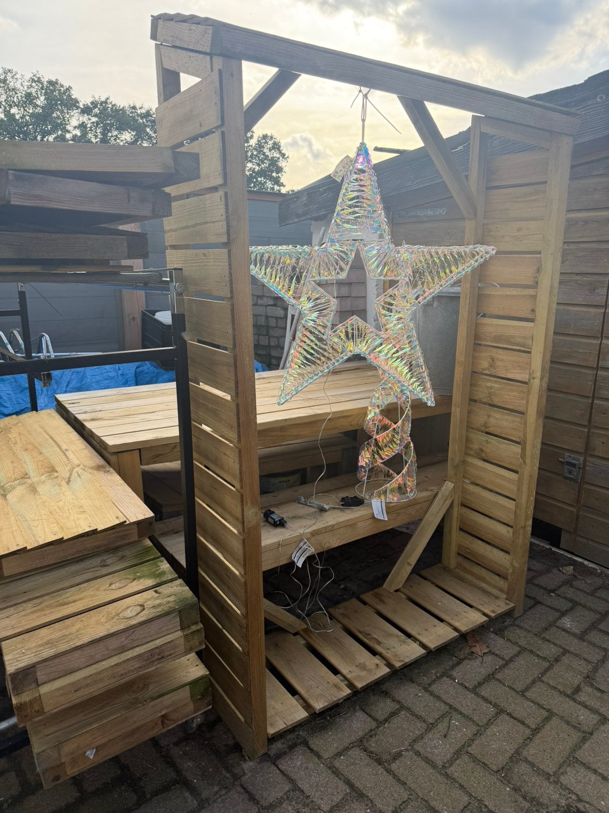 Openhaard hout berging, Ophalen of Verzenden, Nieuw, Hout, Overige typen