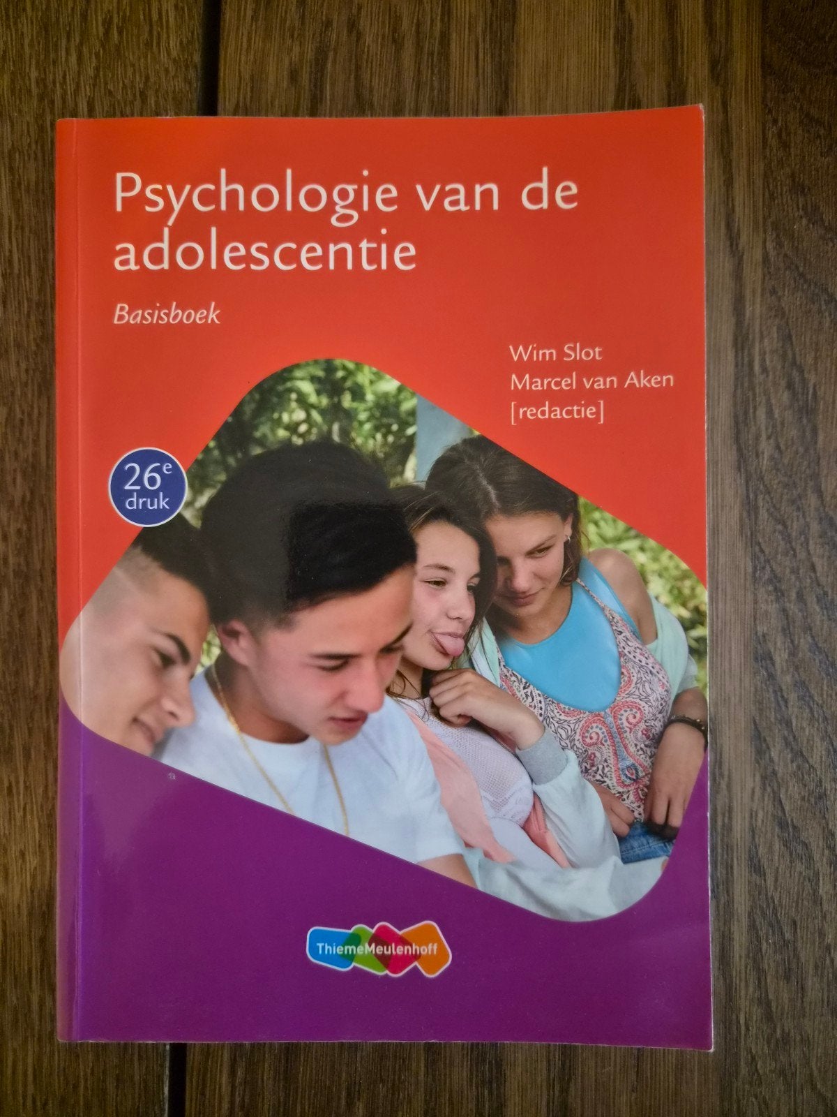 Psychologie van de adolescentie - Basisboek (26e druk), Ophalen of Verzenden, Zo goed als nieuw, Ontwikkelingspsychologie, Wim Slot, Marcel van Aken