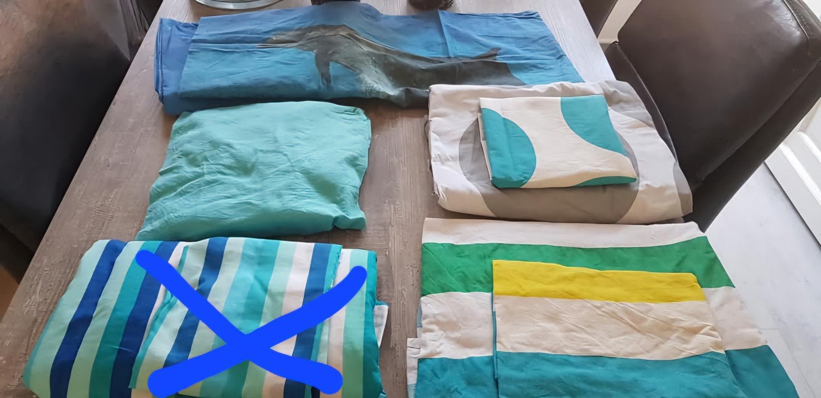 Eenpersoons dekbedovertreksets met sloop en onderlakens, Gebruikt, Eenpersoons, Beddengoedset, Ophalen of Verzenden