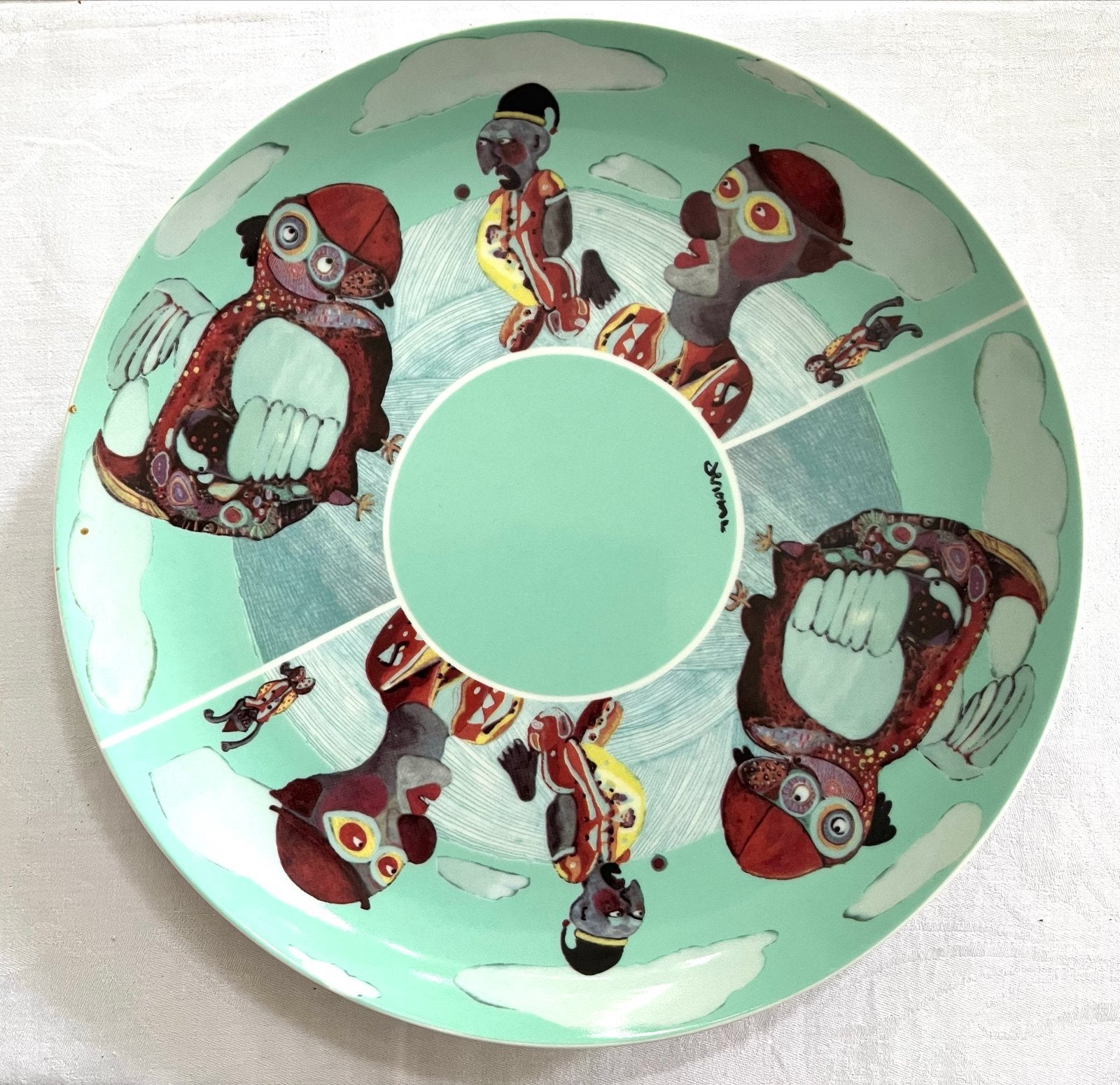 Porseleinen onderbord Jeroen Bech - Taste of Art - 31 cm, Antiek en Kunst, Ophalen of Verzenden