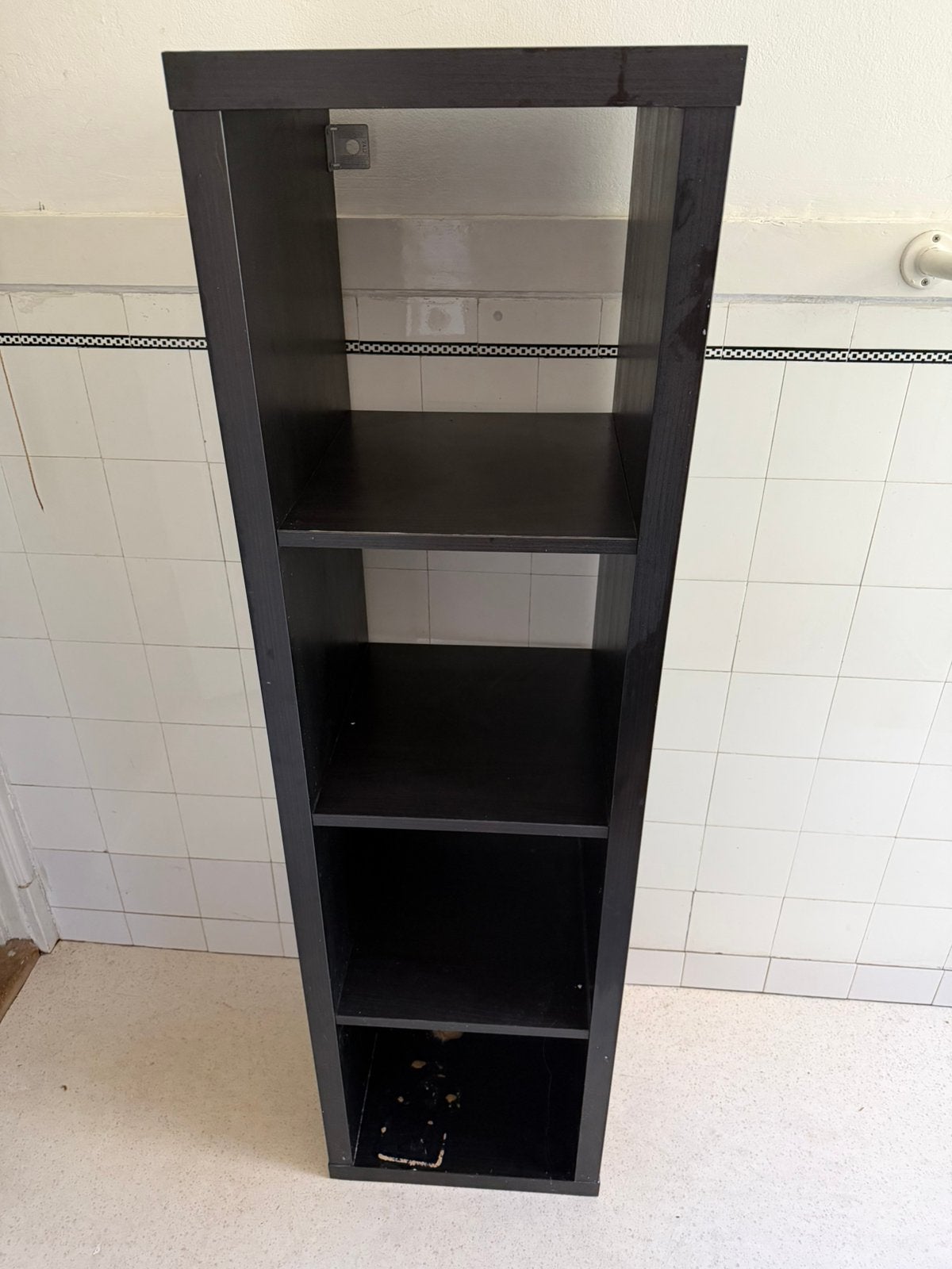 KALLAX kast zwart, Huis en Inrichting, Ophalen, Gebruikt, 25 tot 50 cm, 100 tot 150 cm