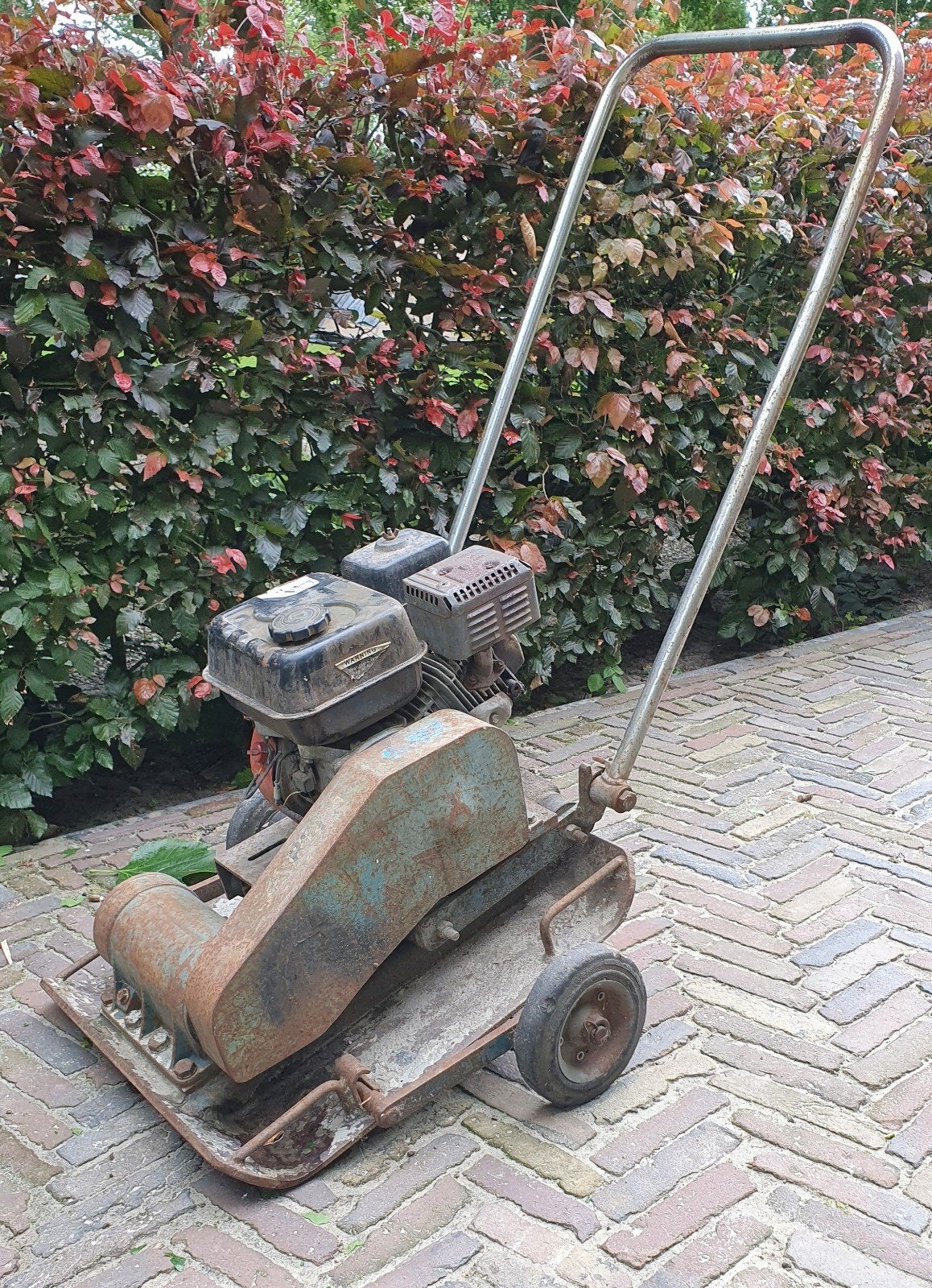 Trilplaat trilapparaat trilmachine, Ophalen, Gebruikt