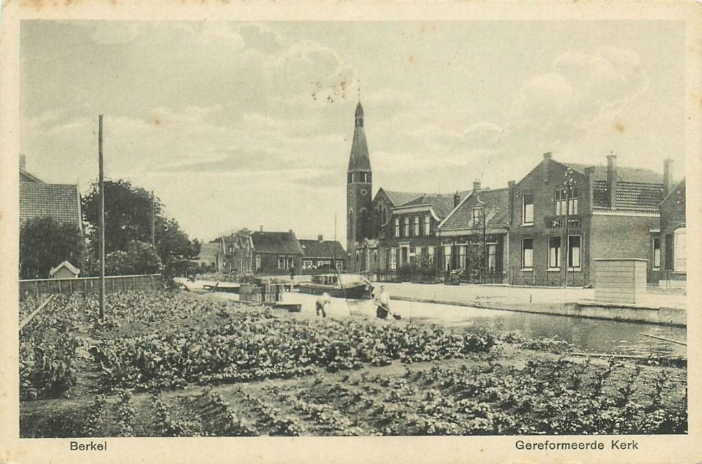 702-036-045 Berkel  Geref Kerk, Verzamelen, Ophalen of Verzenden, Voor 1920, Zuid-Holland