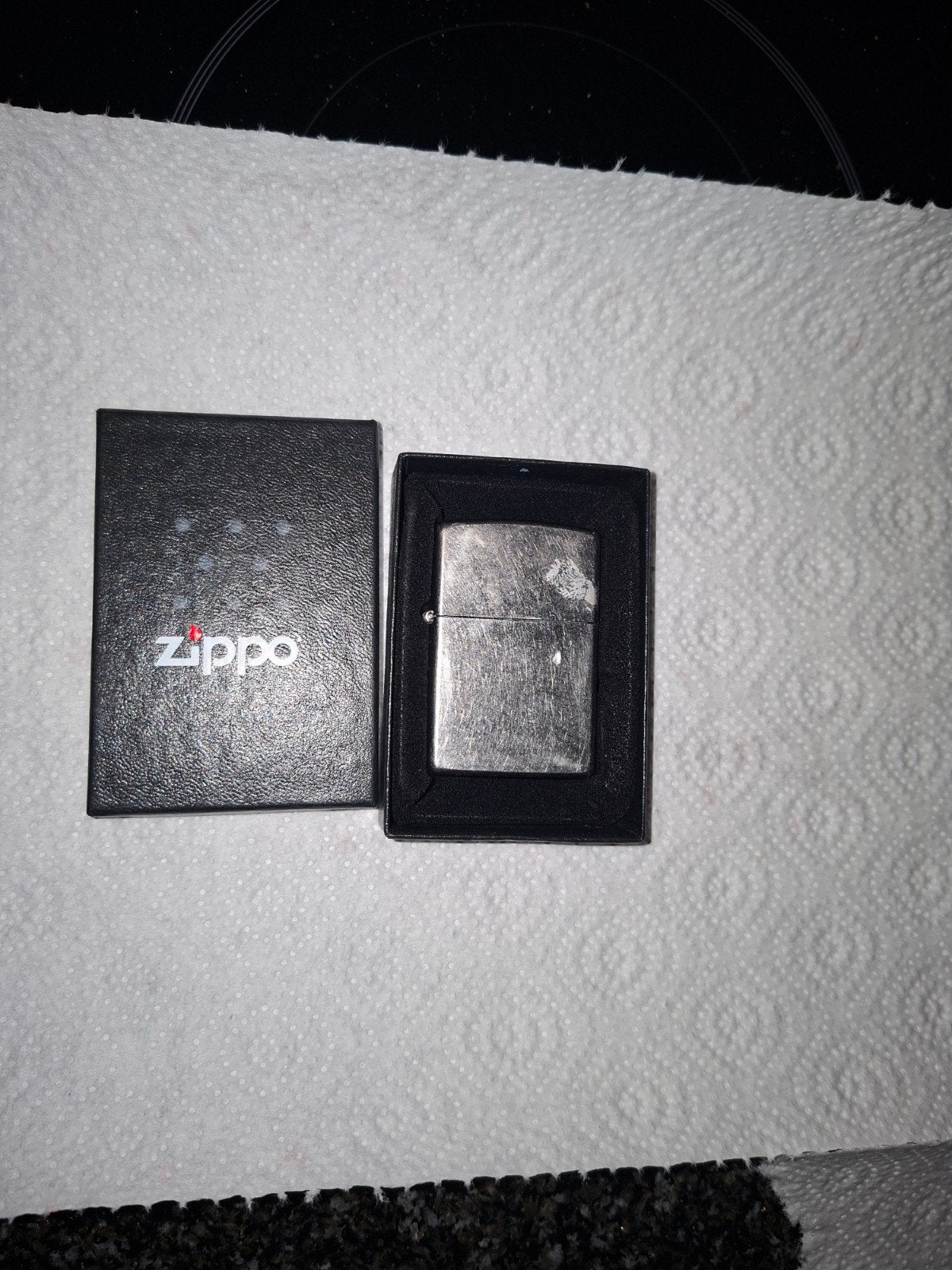 Zippo aansteker met originele doos, Verzamelen, Rookartikelen, Aanstekers en Luciferdoosjes, Ophalen of Verzenden, Gebruikt, Aansteker