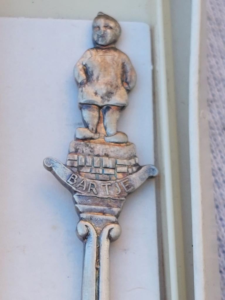 Zilveren Bartje lepel in originele verpakking, Ophalen of Verzenden