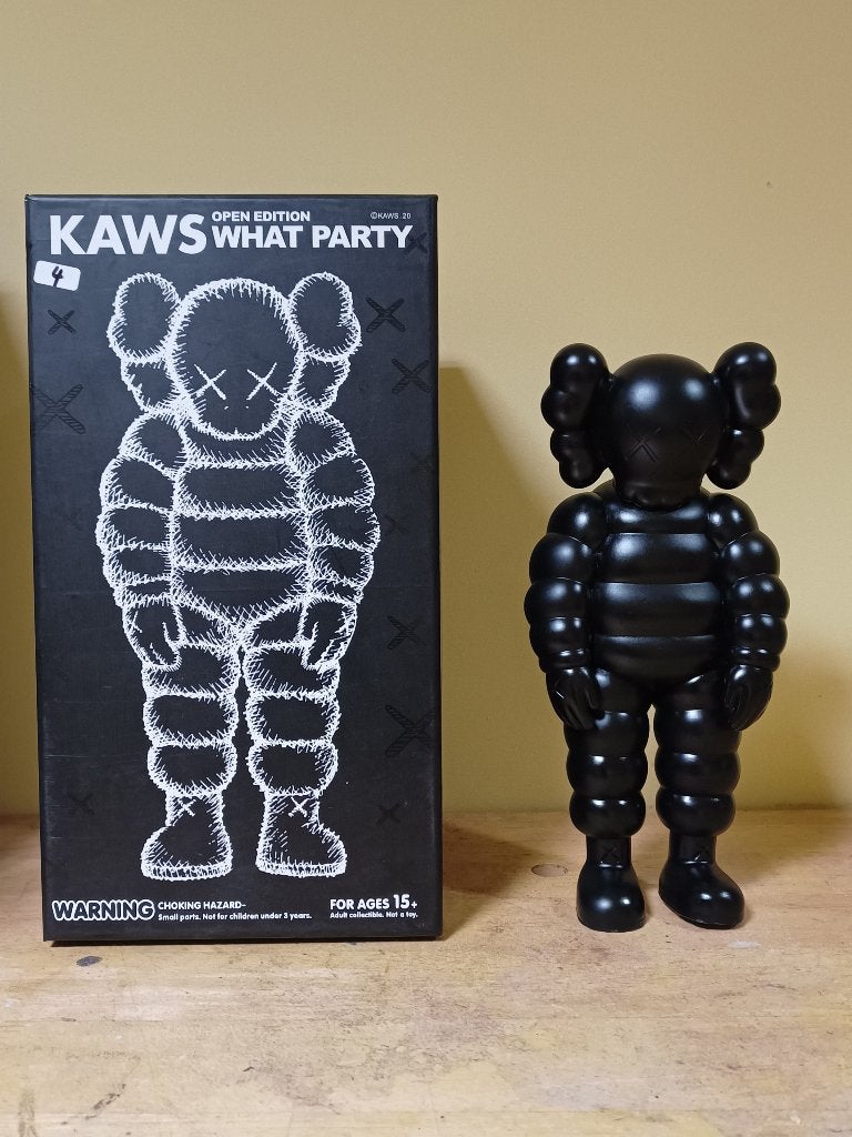 KAWS What A Party - Black (28cm) - High-End vinyl Art Toy, Ophalen of Verzenden, Zo goed als nieuw
