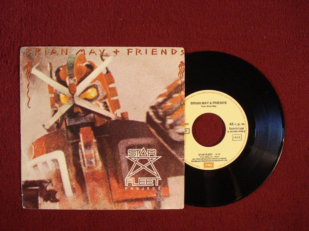 Brian May 7" Vinyl Single: ‘Star Fleet’ (Spanje) Queen, Ophalen of Verzenden, Zo goed als nieuw, 7 inch, Rock en Metal