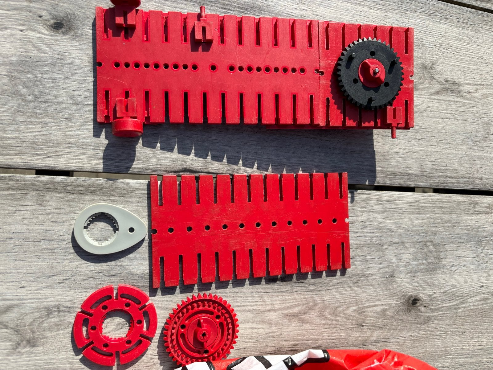 Zak met diverse onderdelen Fischertechnik, Ophalen of Verzenden, Gebruikt, Overige merken