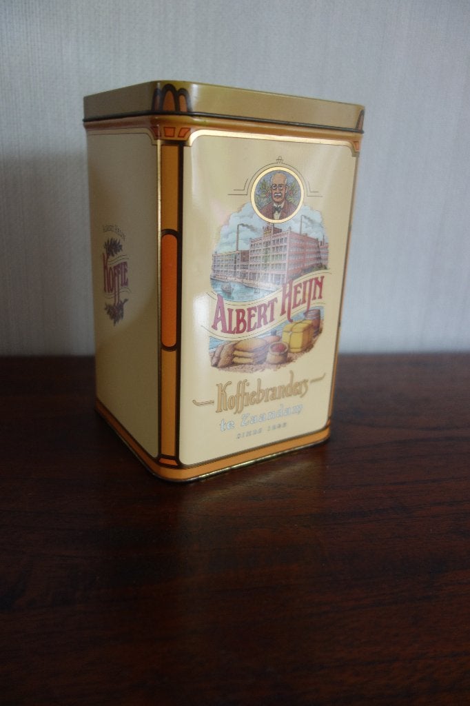 Blik Albert Heijn Koffiebranders, Ophalen of Verzenden, Gebruikt, Overige