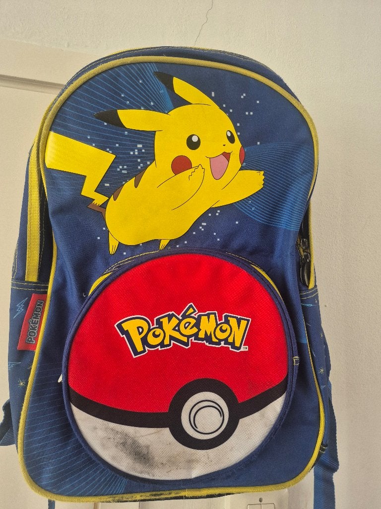 Te koop back to school! rugtas Pokemon, Ophalen of Verzenden, Gebruikt, Blauw, Rugtas