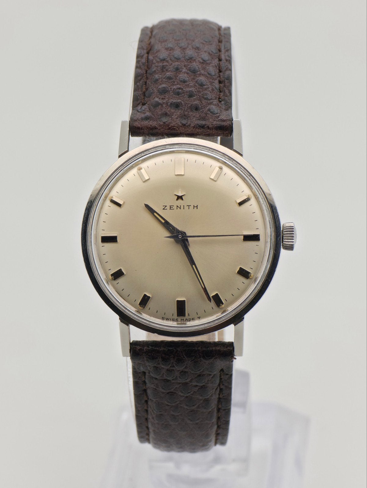 Zenith Vintage Dress Watch (Jaren '60) - Cal 2542, Sieraden, Tassen en Uiterlijk, Horloges | Antiek, Overige merken, Staal, Met bandje