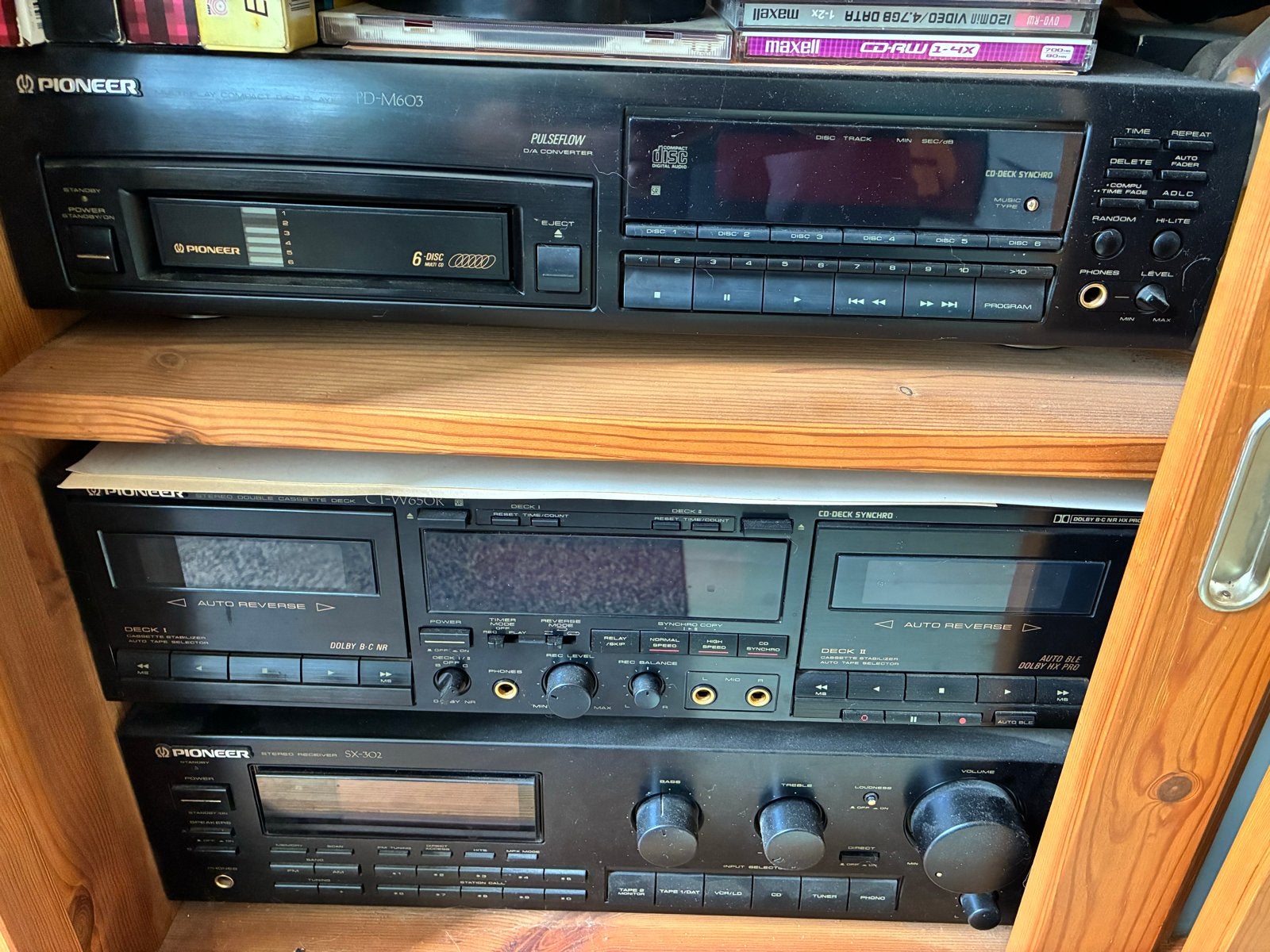 Pioneer Stereoset met Mission speakers, Ophalen, Gebruikt, Cassettedeck, Losse componenten