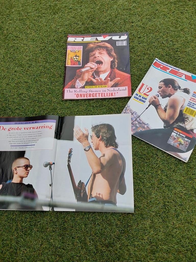 Rolling Stones, U2, the Wall in de Revu, Verzamelen, Tijdschriften, Kranten en Knipsels, Ophalen, 1980 tot heden, Tijdschrift