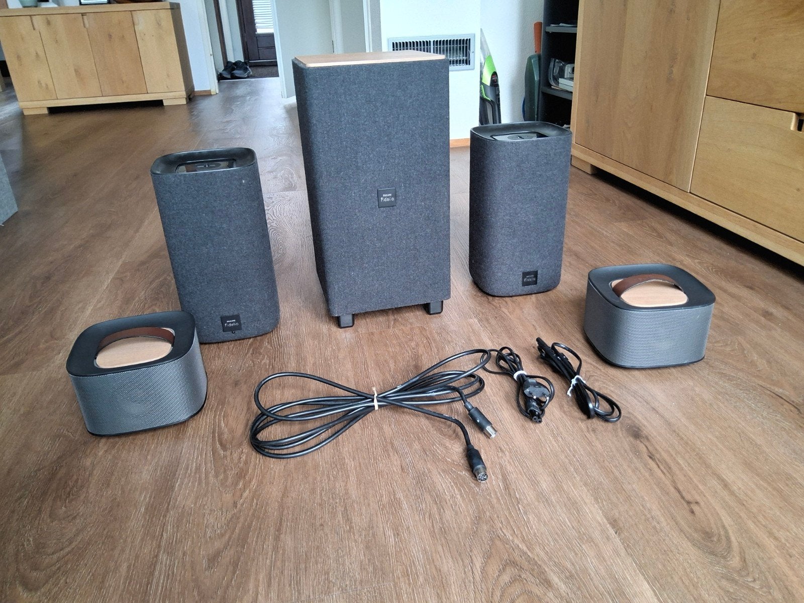 Philips Fidelio e5 Surround speakerset (Lees omschrijving)., Ophalen of Verzenden, Philips