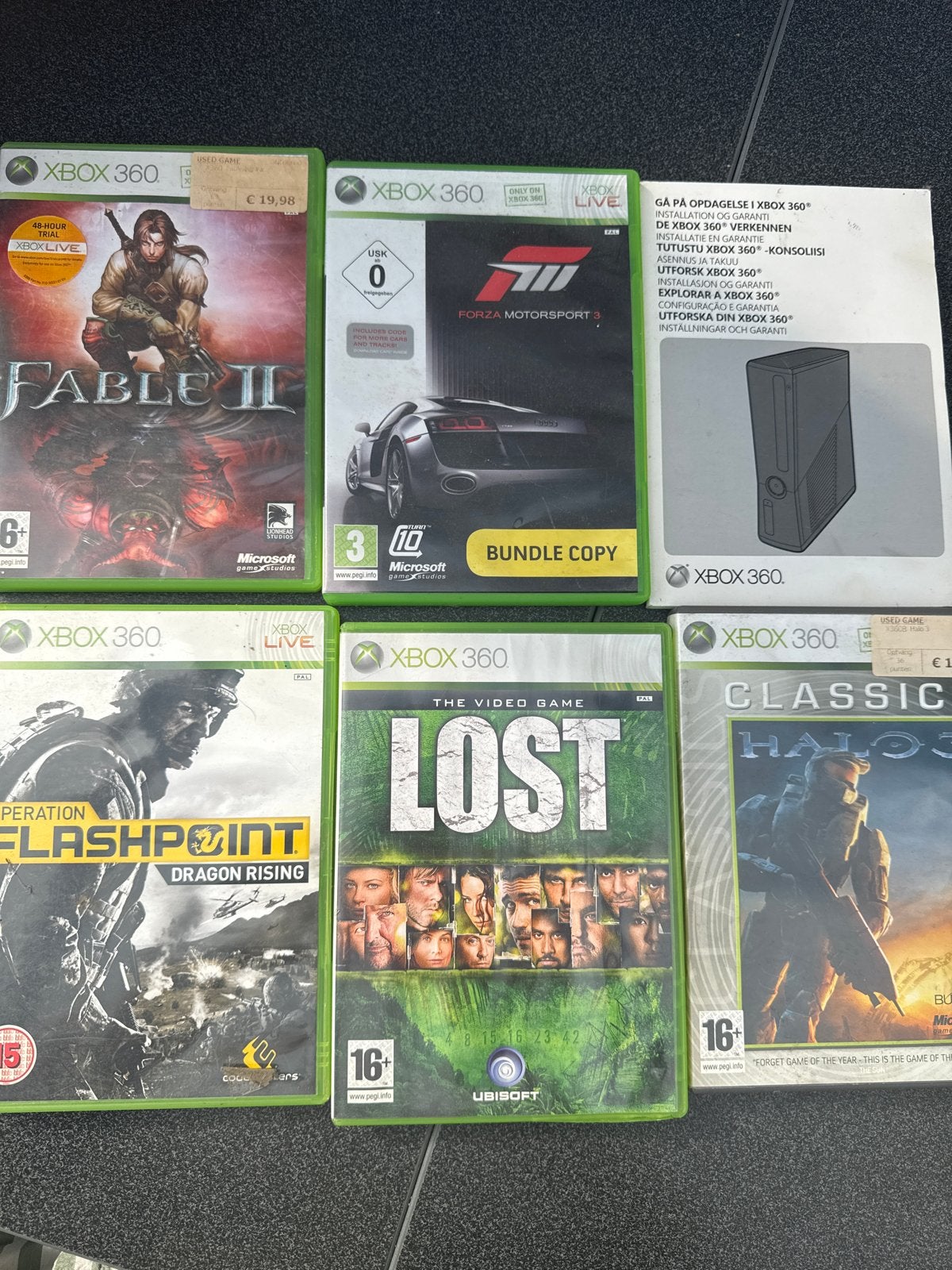 Xbox 360 Games: Fable II, Forza Motorsport 3, Lost, Flashpoi, Avontuur en Actie, Online, Gebruikt, 1 speler
