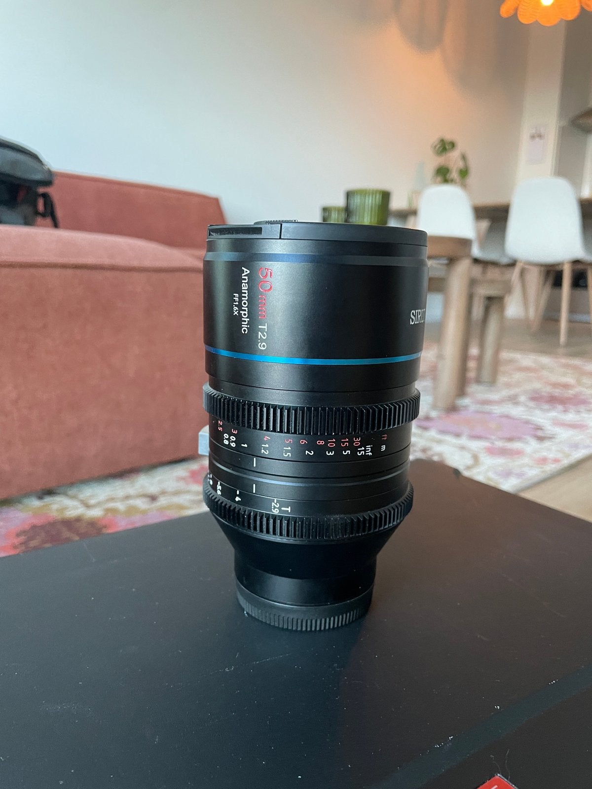 Sirui 50mm T2.9 Anamorphic FF-lens voor Sony E, Ophalen, Overige typen, Zo goed als nieuw, Handmatige focus
