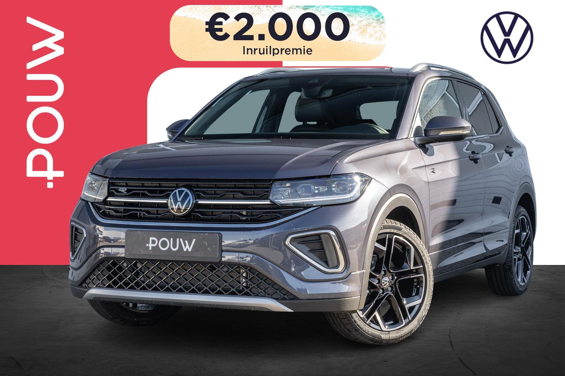 Volkswagen T-Cross 1.0 TSI 115pk DSG R-Line Edition | Trekha, Auto's, Volkswagen, 12 maanden, 116 pk, Automatische klimaatregeling