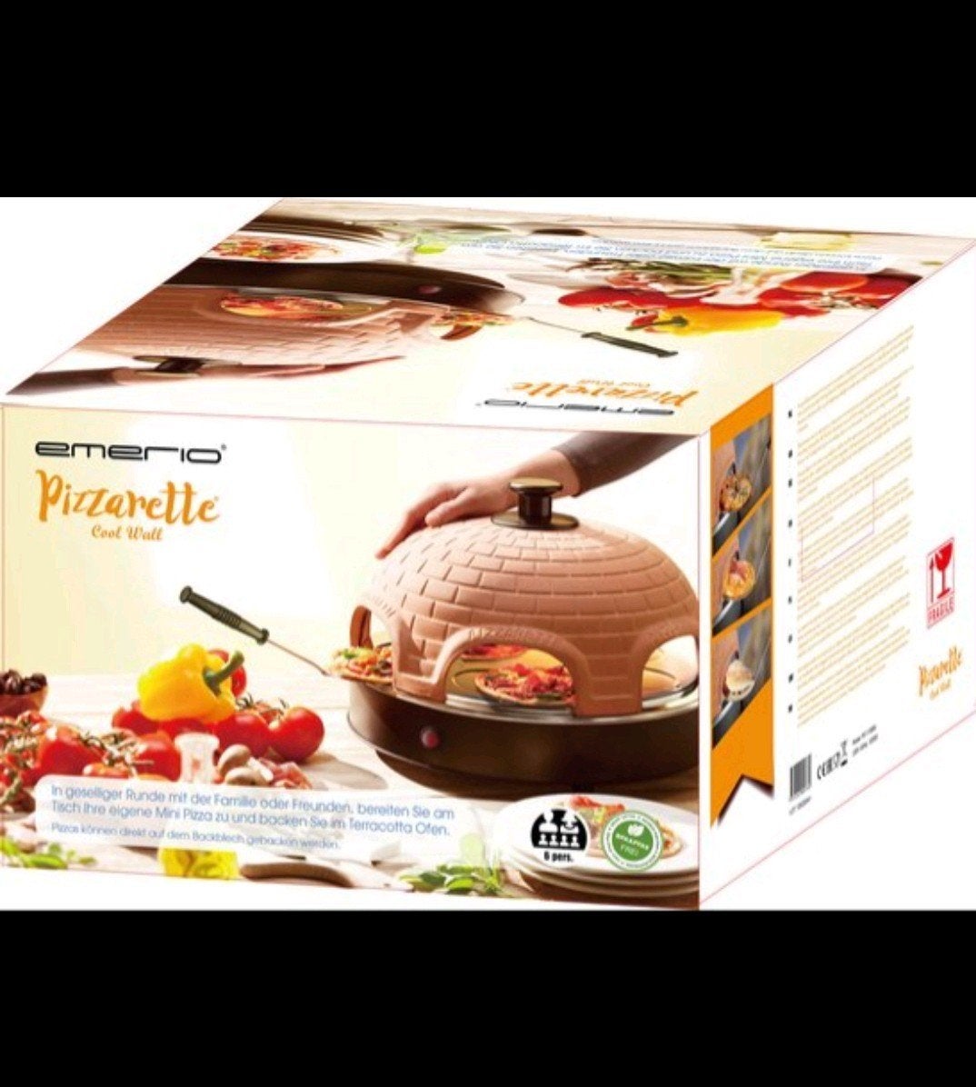 Emerio Pizzarette Cool Wall NIEUW, Witgoed en Apparatuur, Ovens, Ophalen, Minder dan 45 cm, Overige merken, Minder dan 45 cm