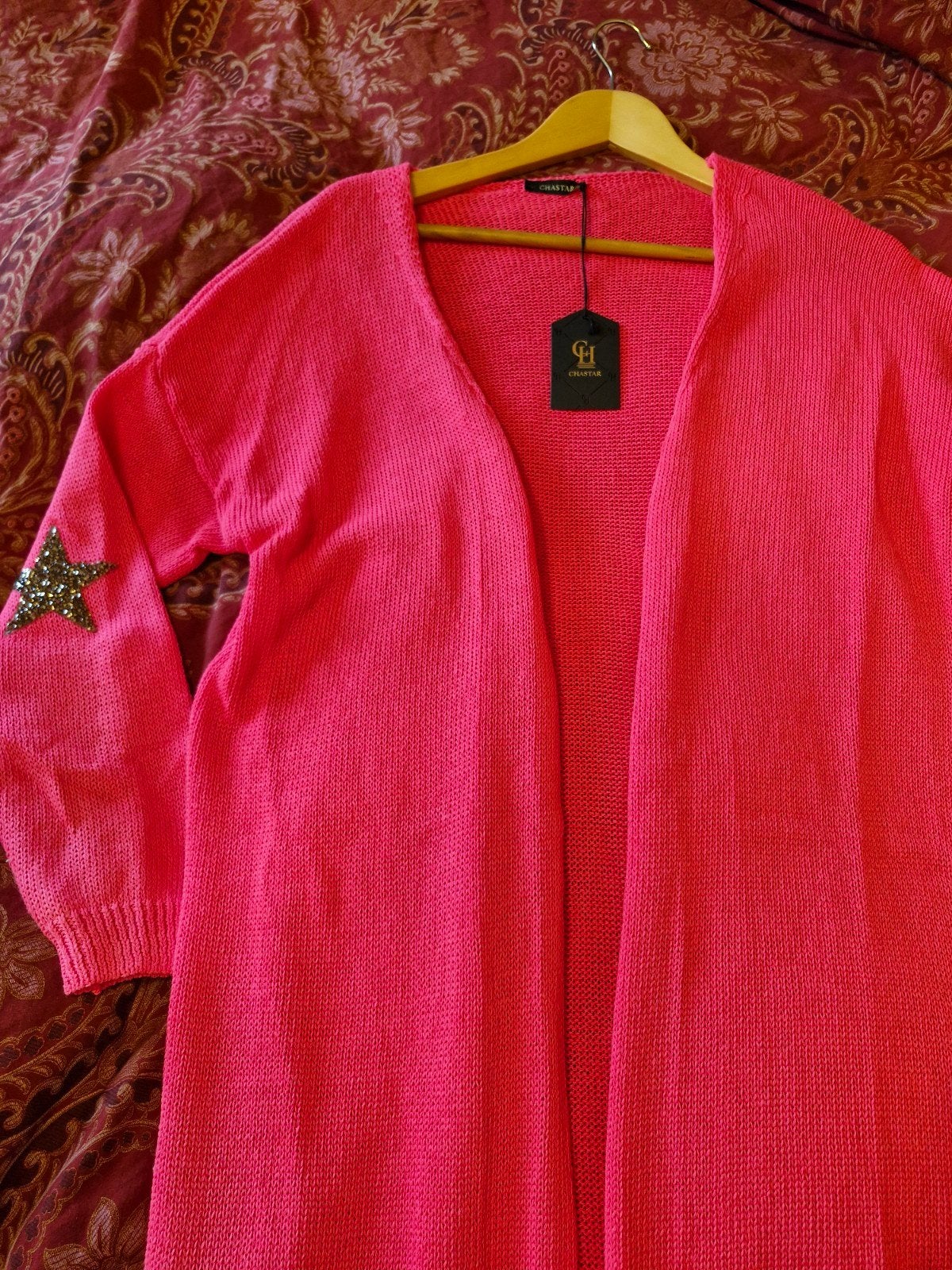 Roze chastar vest met sterren - Maat M, Kleding | Dames, Maat 38/40 (M), Nieuw, Ophalen of Verzenden, Onbekend