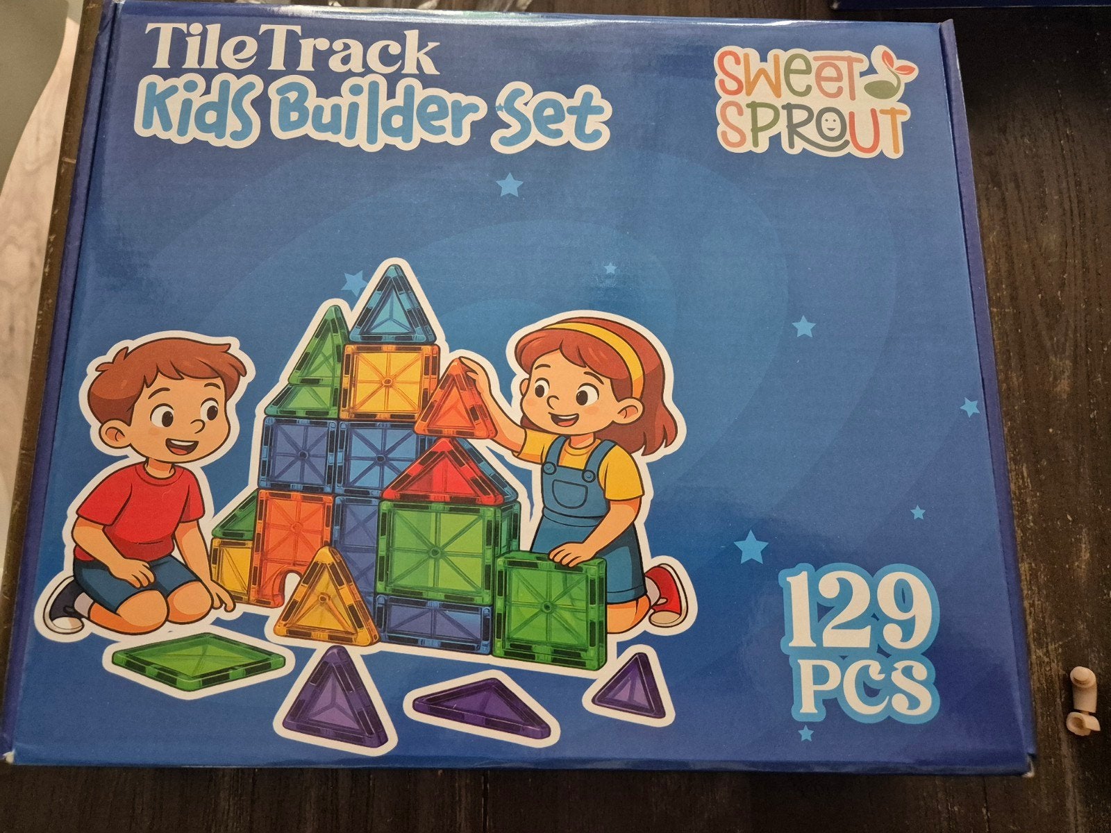 TileTrack Kids Builder Set - nieuw! Magnetische Tegels 129 S, Kinderen en Baby's, Speelgoed | Bouwstenen, Ophalen of Verzenden