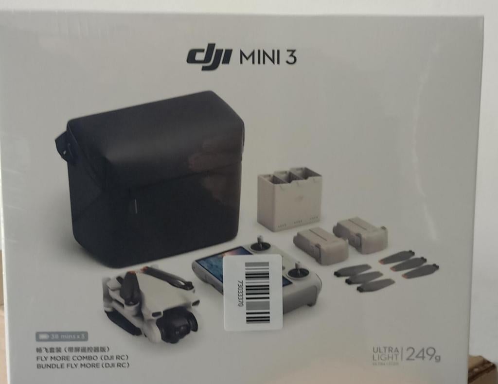 (Nieuw)DJI Mini 3 Fly More Combo met RC Smart Controller, Audio, Tv en Foto, Drones, Nieuw, Ophalen