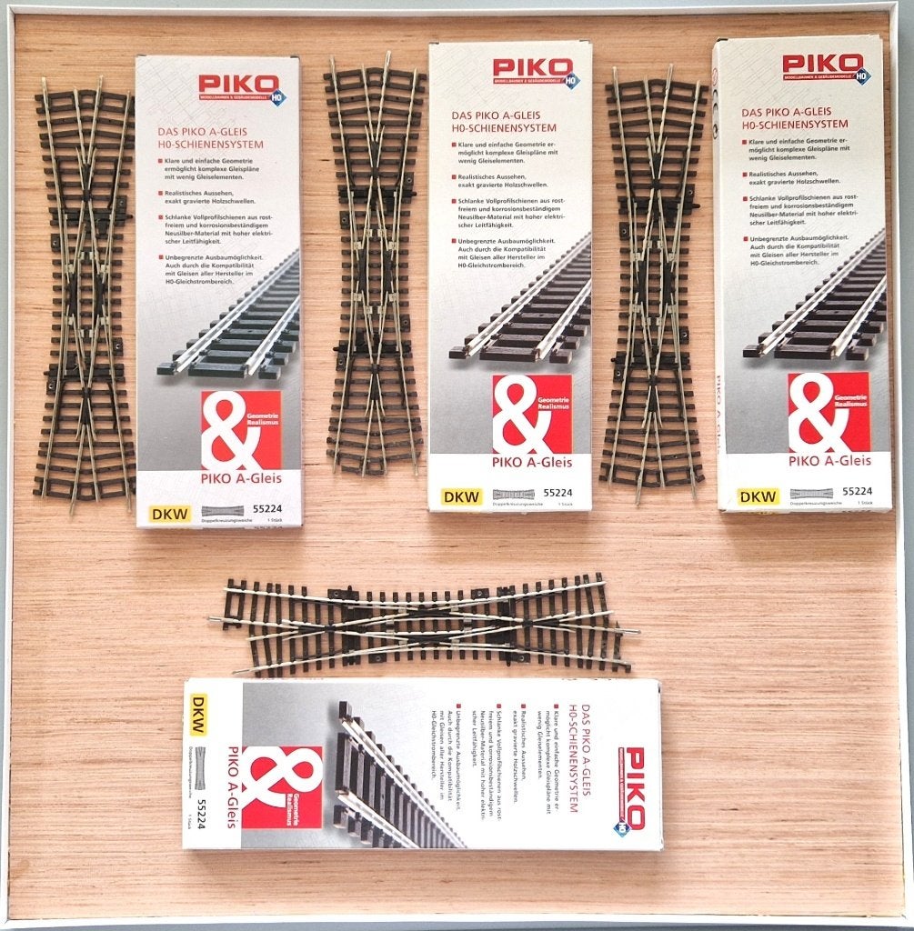 PIKO-wissels A-Rails 55224 DKW, Gelijkstroom, Nieuw, Rails, Piko