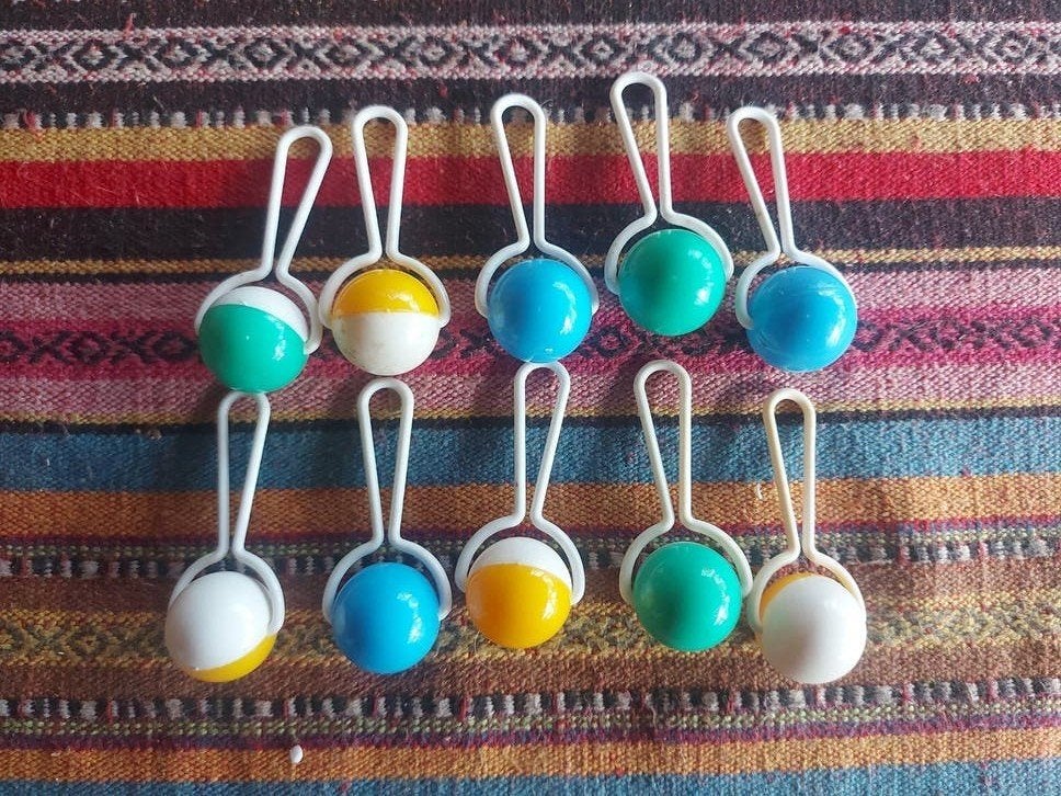 10 stuks vintage poppen rammelaars, Ophalen of Verzenden