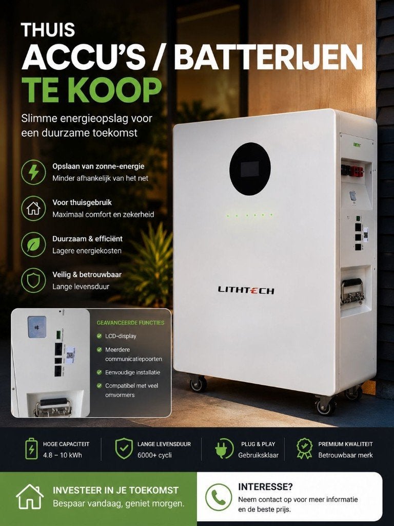 thuis opslag van zonne energie, Doe-het-zelf en Verbouw, Zonnepanelen en Toebehoren, 200 wattpiek of meer, Omnic, Overige typen