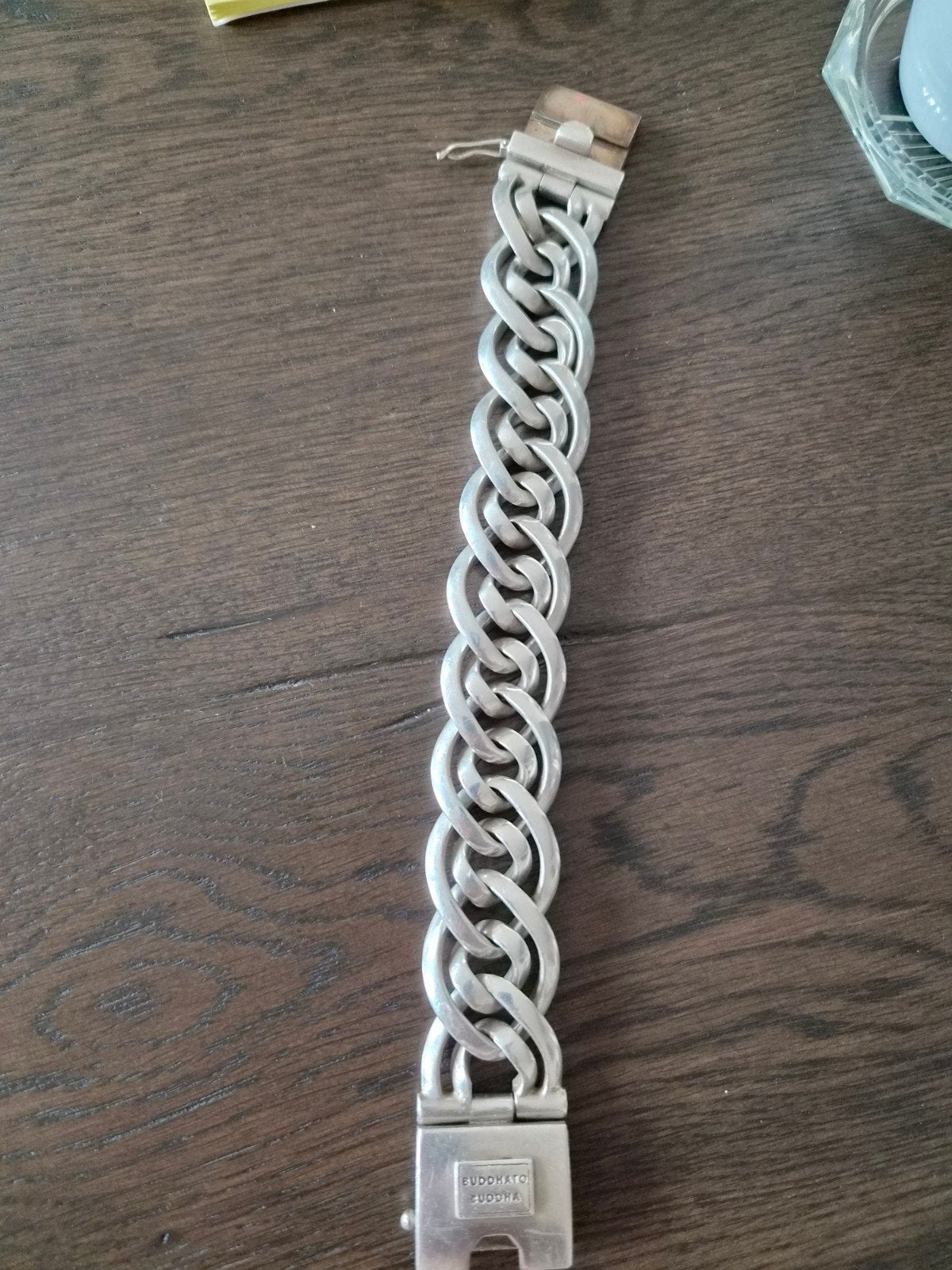 Zilveren Buddha to Buddha armband, Ophalen, Zo goed als nieuw, Zilver, Zilver