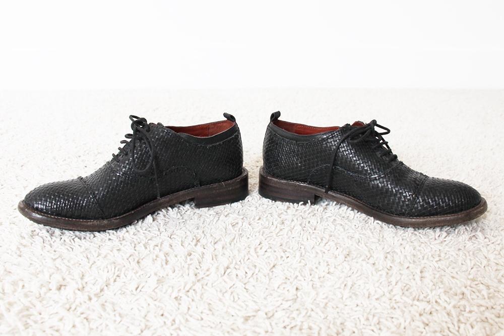 Prachtige Leren Allan K Schoenen (Maat 39) € 75,-, Schoenen met lage hakken, Zwart, Allan K, Ophalen of Verzenden
