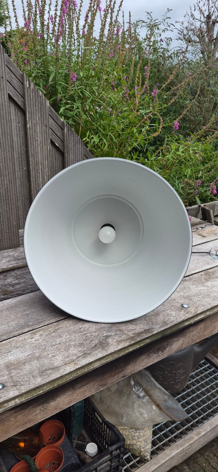 IKEA Hektar hanglamp 48 cm, donkergrijs, Ophalen, Gebruikt, E27 (groot), Metaal