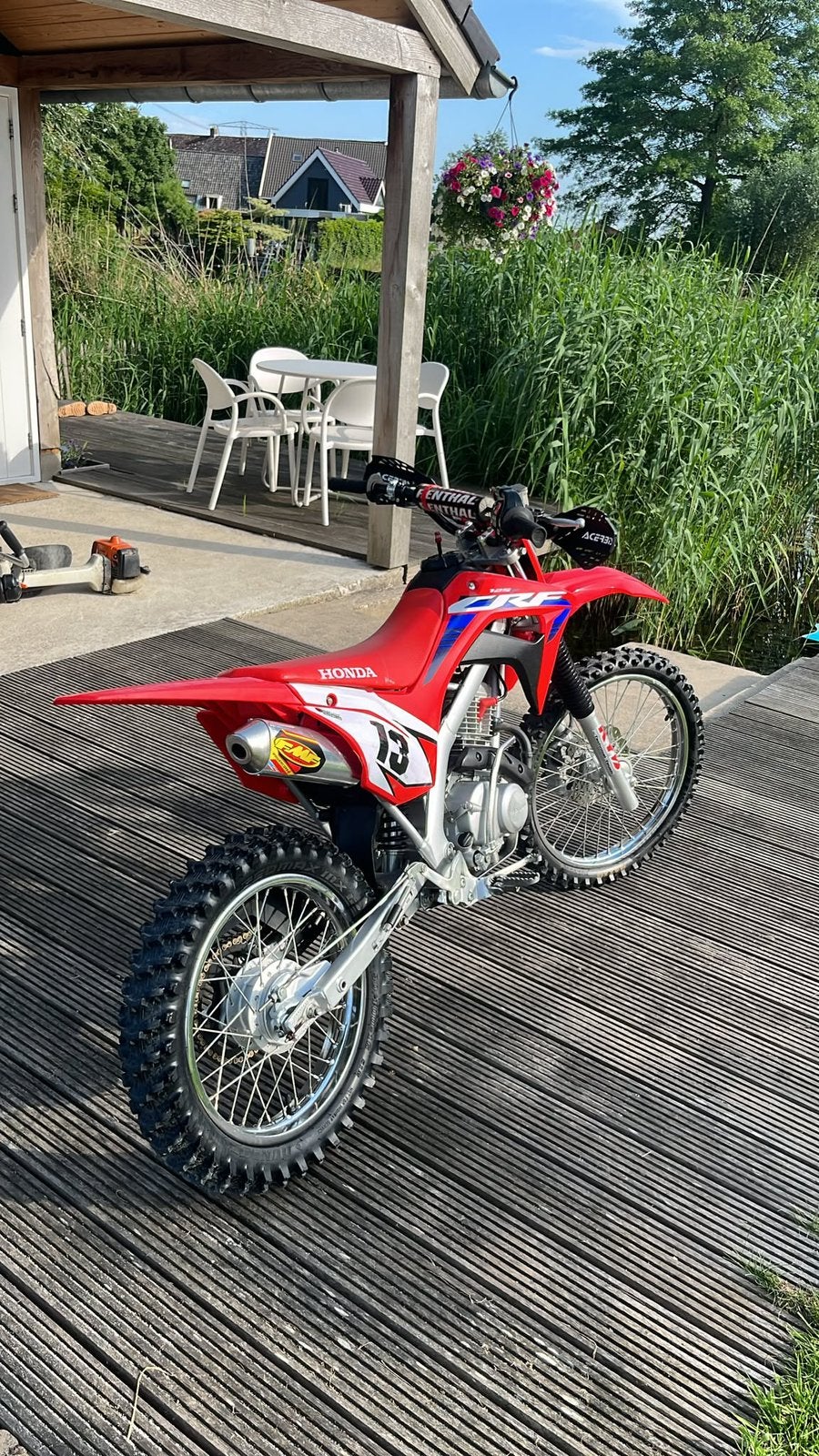 Honda CRF 125 2022 fmf uitlaat grote wielen, Sportuitlaat, Gebruikt, Particulier, 11 kW of minder