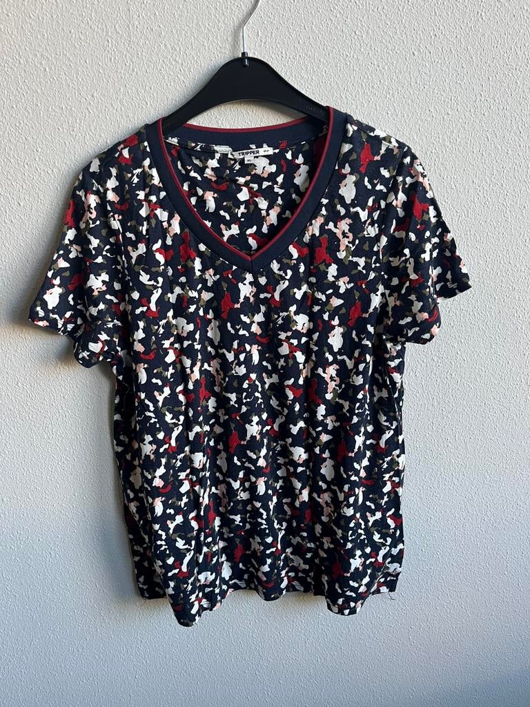 Mooi Tripper damesshirt met V-hals, Overige kleuren, Maat 42/44 (L), Ophalen of Verzenden, Korte mouw