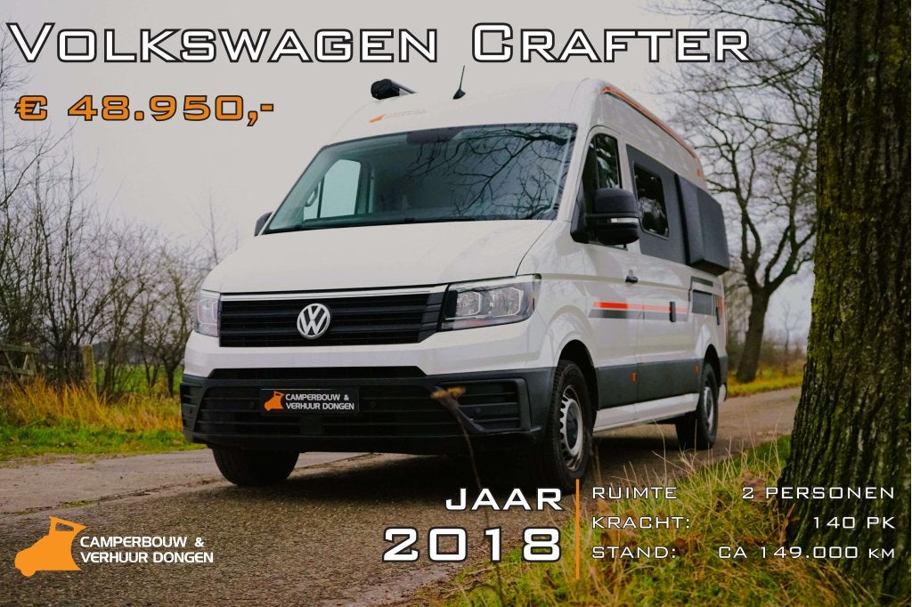 Volkswagen Crafter 2-persoons Camper bj 2018, Caravans en Kamperen, Campers, Volkswagen, Berliner Ring 2, 38440 Wolfsburg, Duitsland