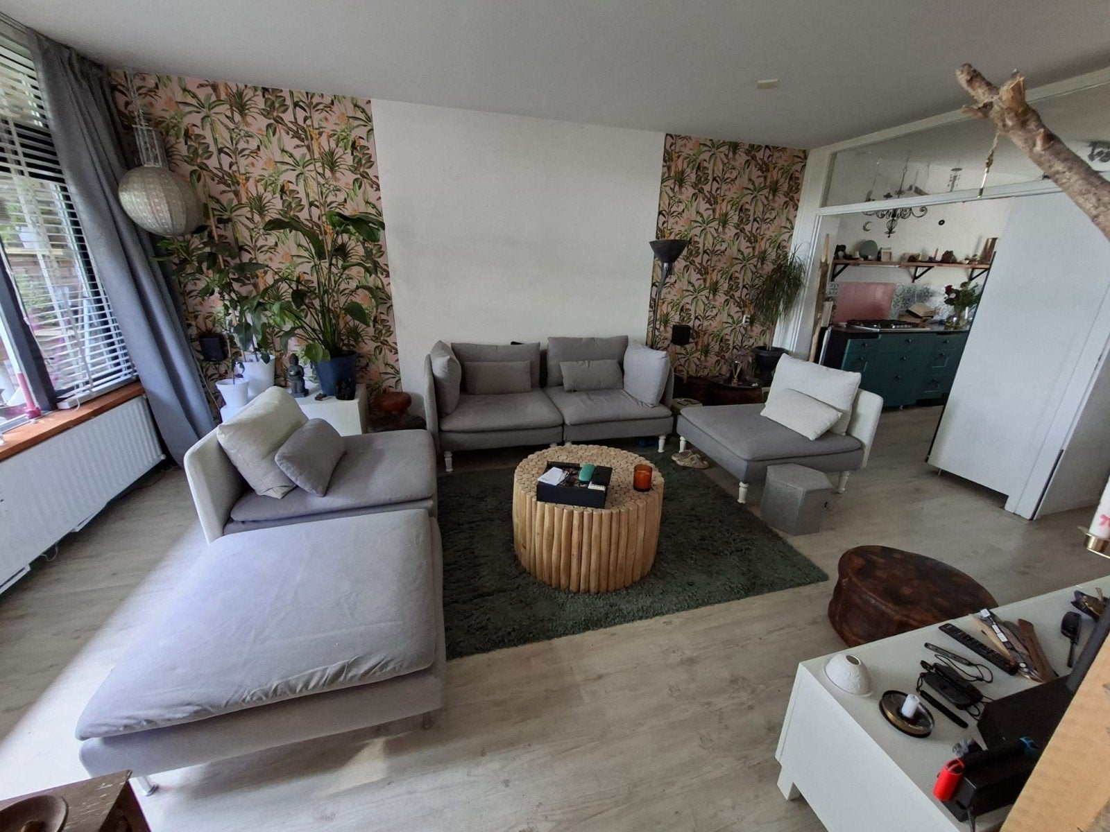 ikea söderhamn modulaire zitdelen in grijs en/of beige stof, Ophalen, Zo goed als nieuw, Stof