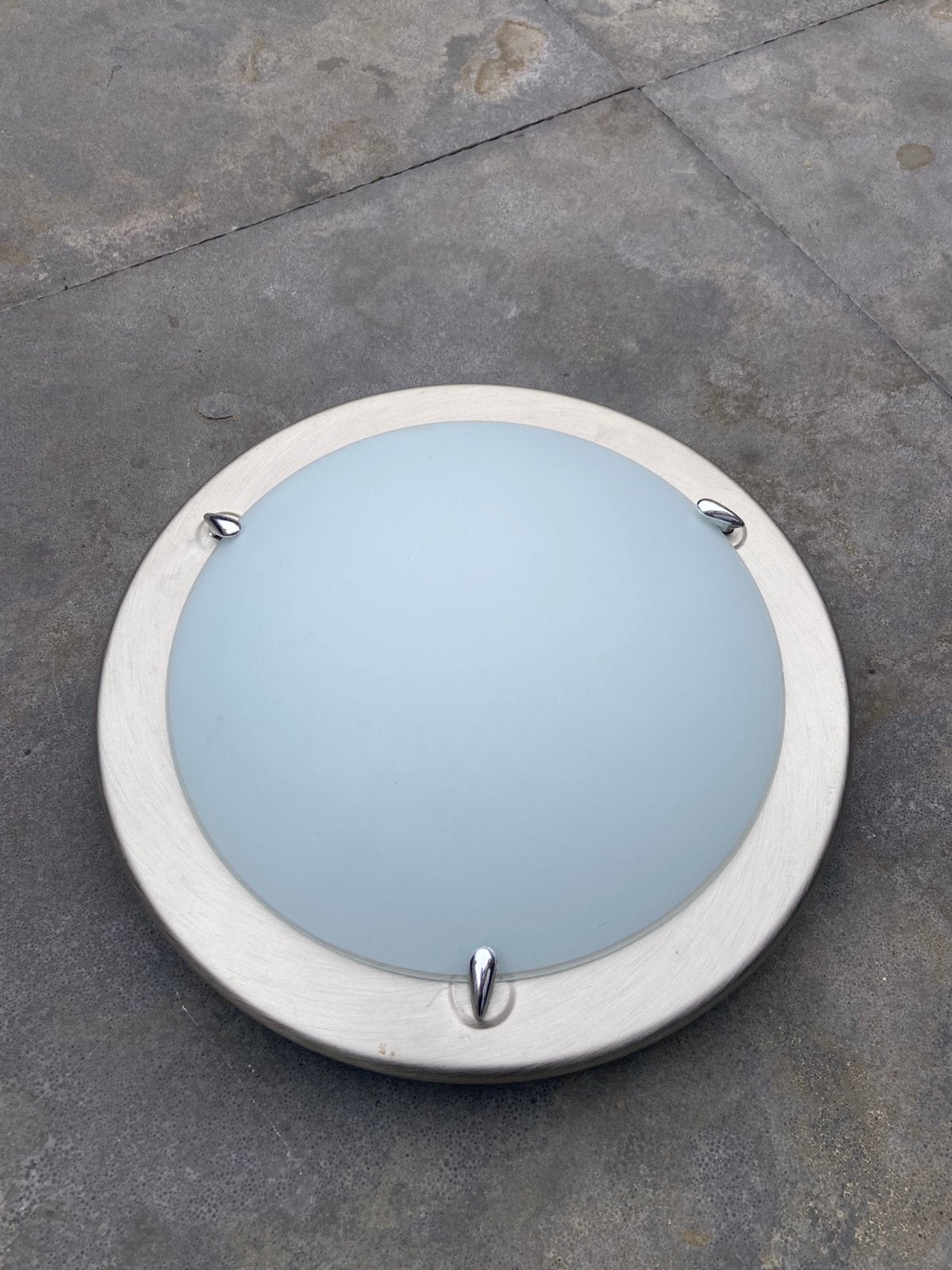 Plafondlamp, Ophalen, Zilver, Gebruikt, Plafondlamp