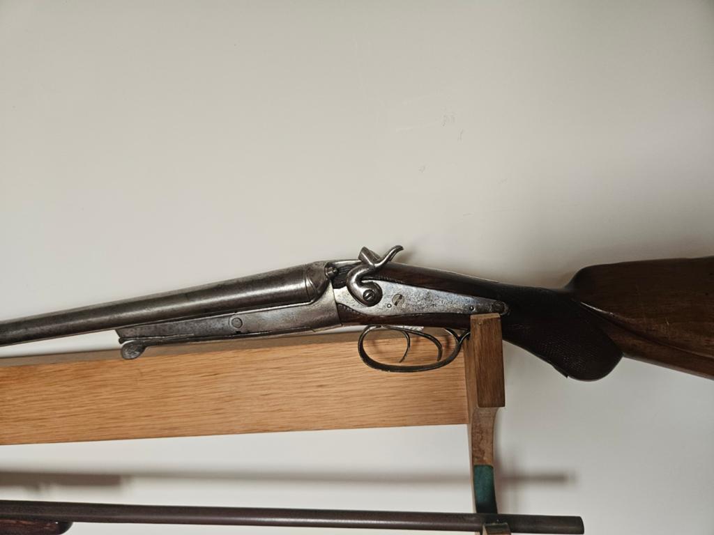 Antiek jachtgeweer zwartkruid kaliber 16, Antiek en Kunst, Ophalen of Verzenden
