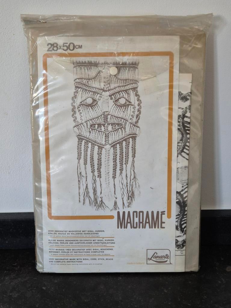 Vintage macramé knutselpakket, Ophalen of Verzenden, Nieuw