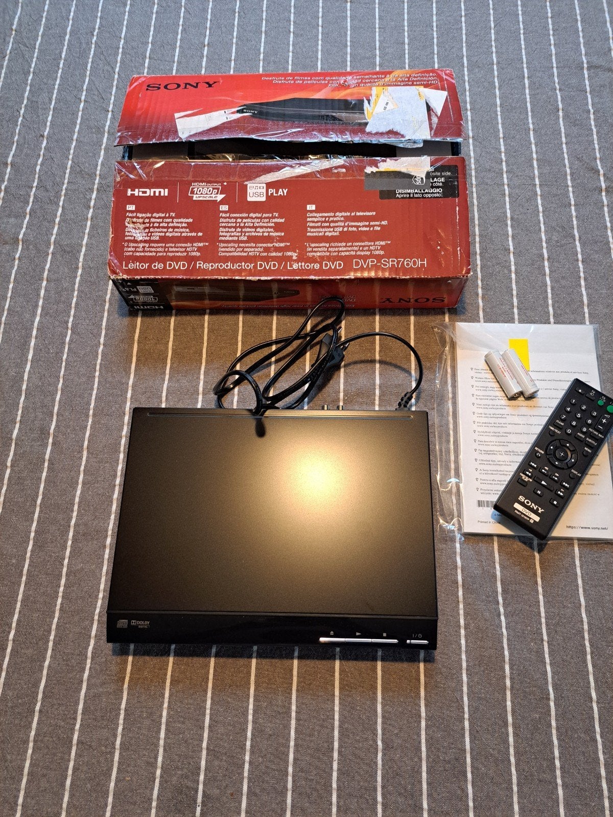 Sony DVP-SR760H DVD-speler met HDMI en USB Play, Ophalen of Verzenden, Zo goed als nieuw, Dvd-speler, Sony