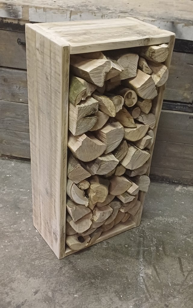 Brandhoutopslag + haardhout 100x50cm NU €50,-, Minder dan 3 m³, Ophalen, Essenhout, Stammen