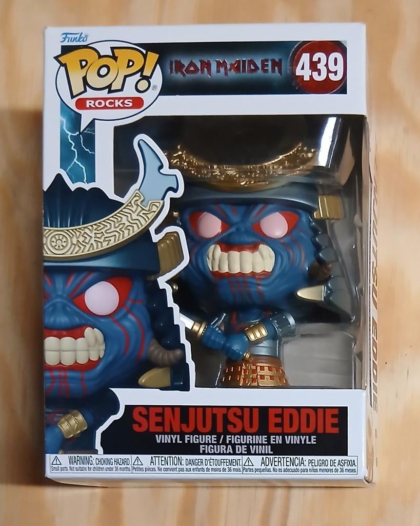 439 Senjutsu Eddie Iron Maiden Funko Pop Rocks, Ophalen of Verzenden, Zo goed als nieuw