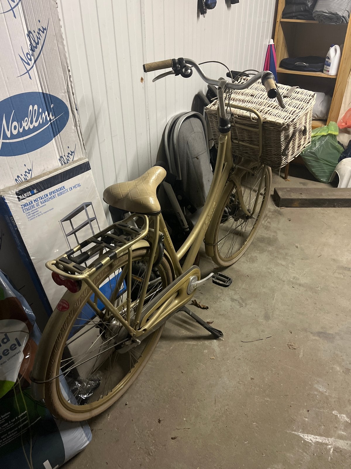 Gouden Batavus Diva fiets, 7 versnellingen, framemaat 56, Fietsen en Brommers, Ophalen, Gebruikt, Versnellingen, Batavus
