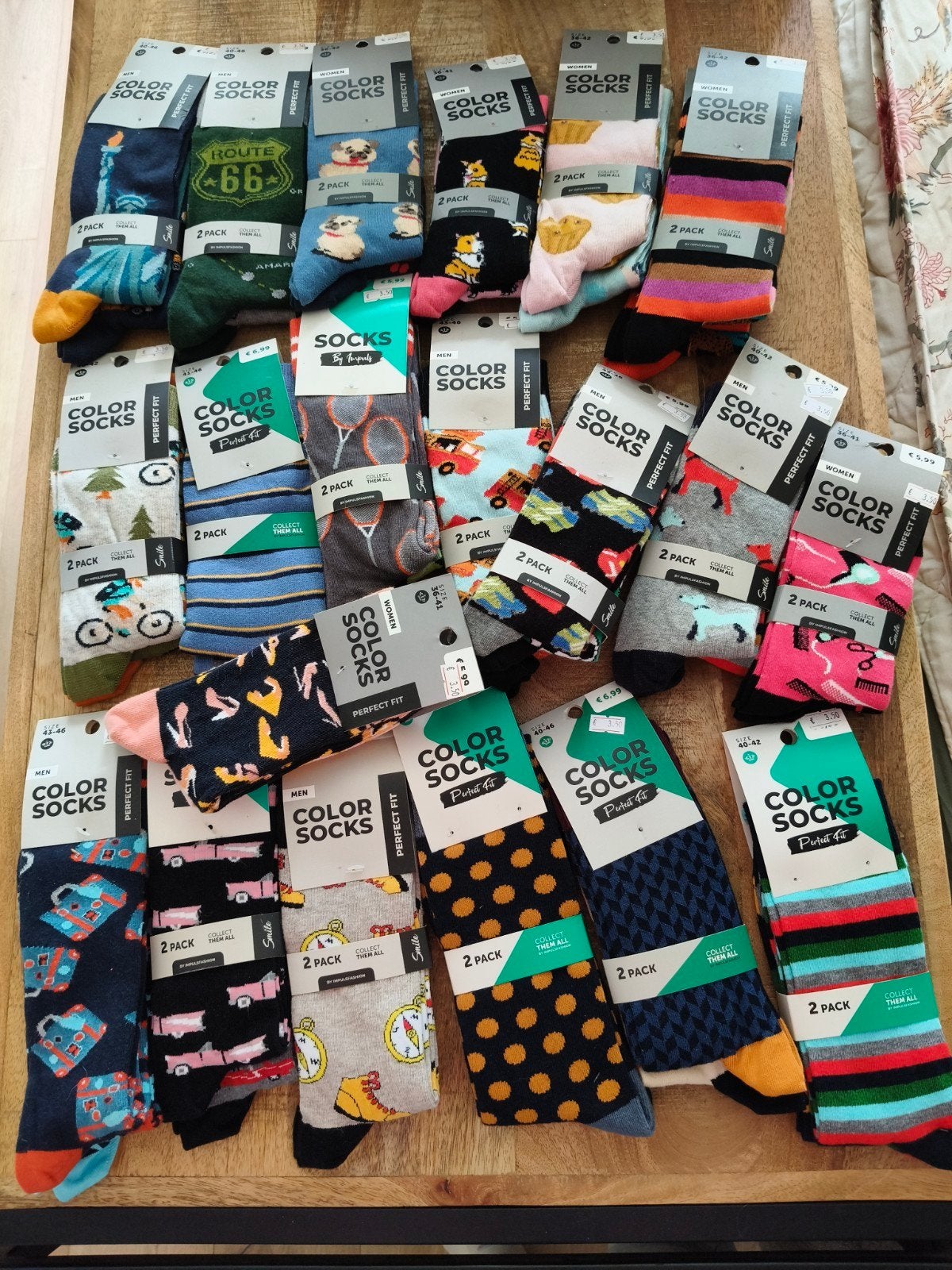 Color Socks - Diverse collectie sokken (nieuw), Sokken en Kniesokken, Overige kleuren, Onbekend, Nieuw