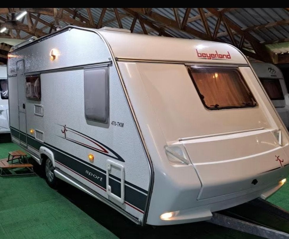 byerland 470 TKM met stapelbed, Uitbouw voortent, Treinzit, Particulier, Tot en met 6