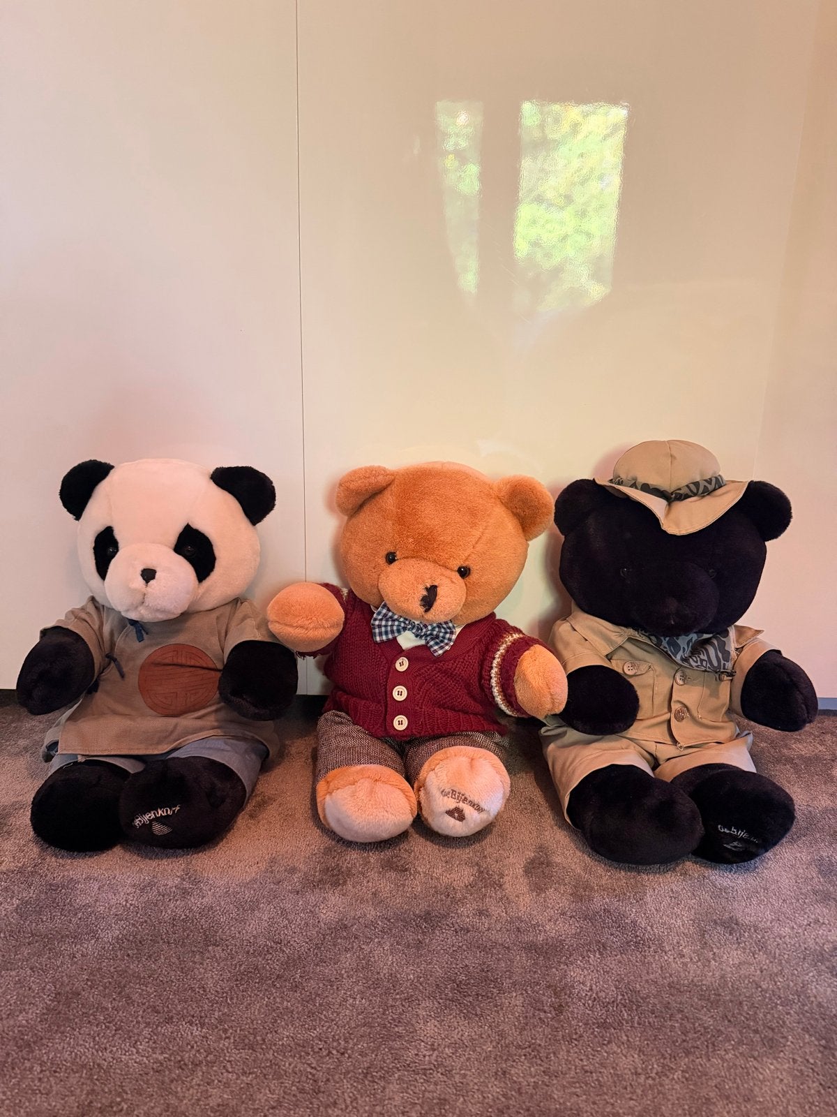 3 De Bijenkorf Beren - Panda, Klassiek Bob de beer & Safari, Overige merken, Beer, Ophalen of Verzenden, Zo goed als nieuw